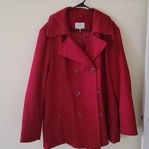 Red Pea Coat